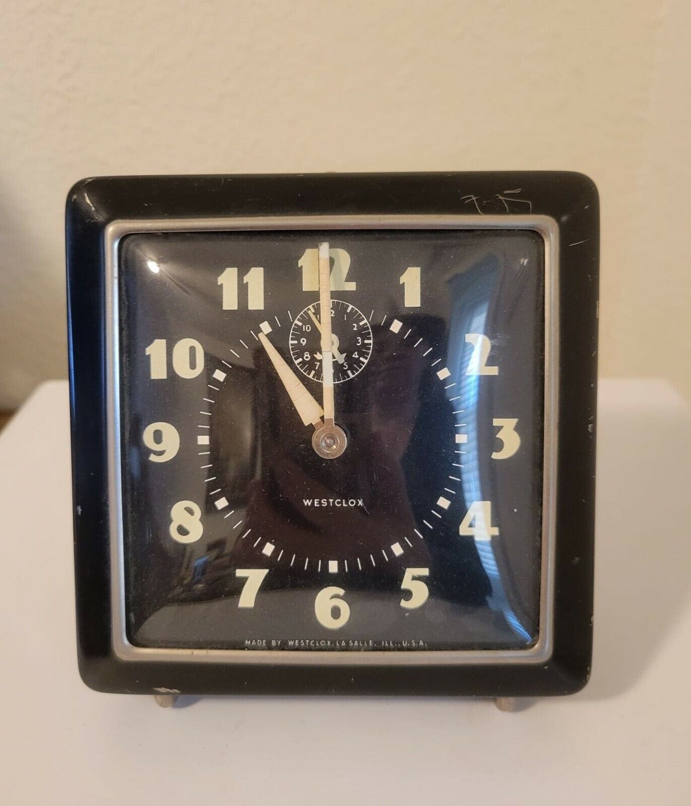 Antique Westclox Alarm Clock La Salle Illinois USA 1930's  See Description below