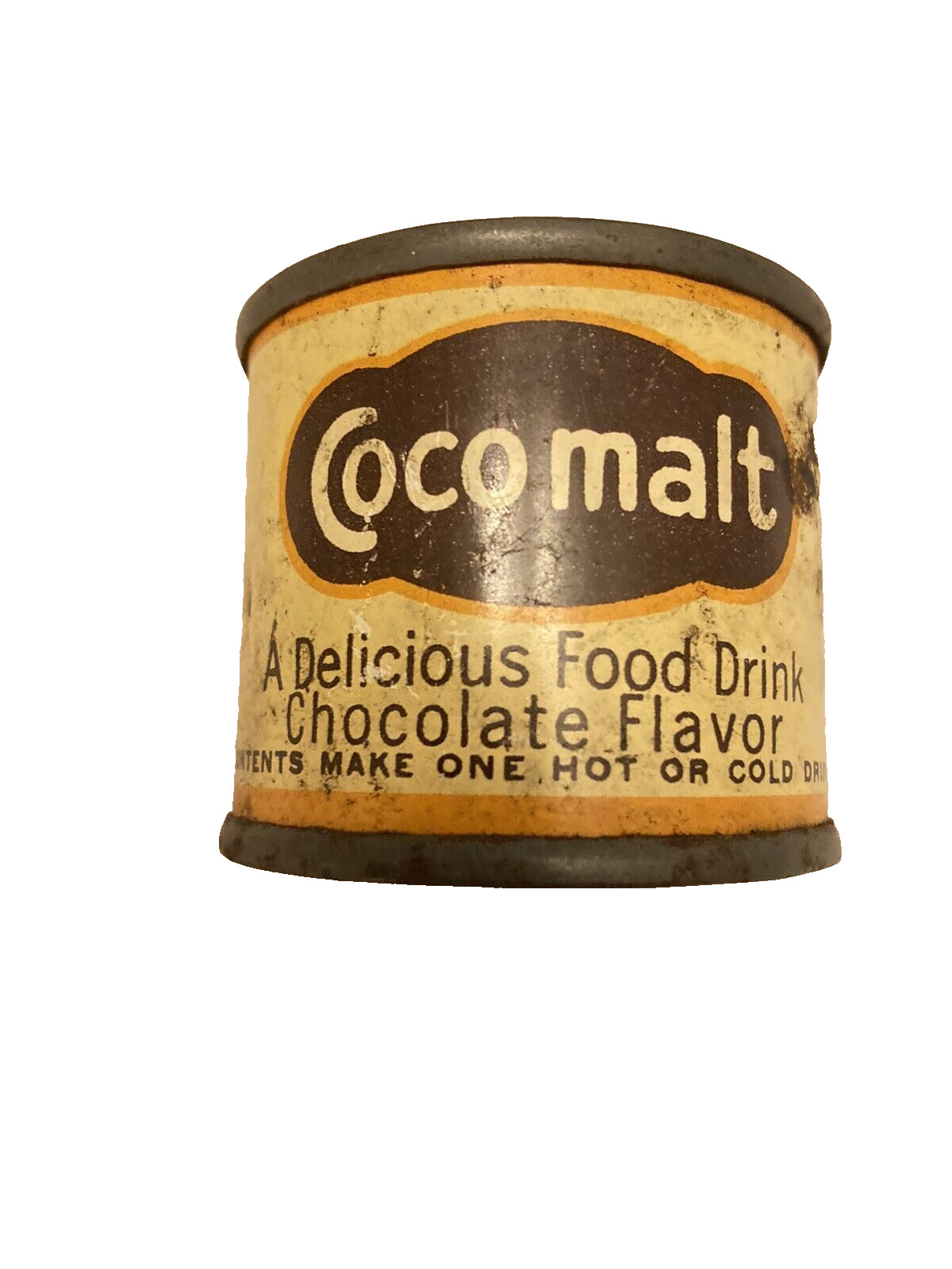 Vintage Sample Cocomalt COCO MALT Hot Chocolate Advertising  Tin