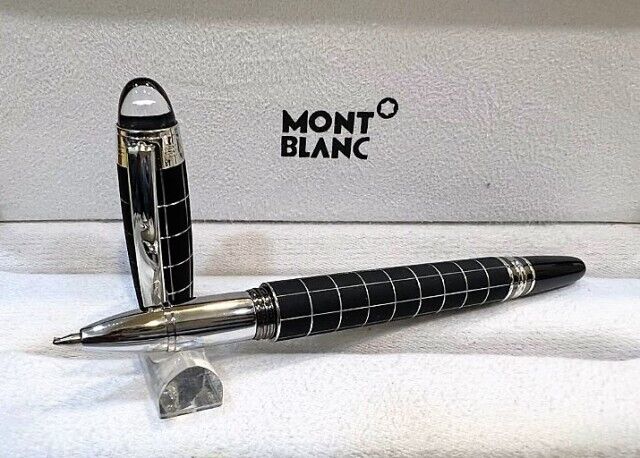 Montblanc Star walker Stainless Steel Roller ball Pen Black Ink - Refurbished