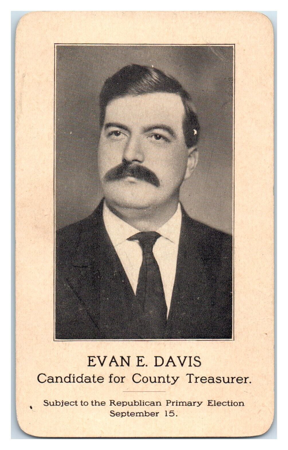 Evan E. Davis, Candidate for County Treasurer Republican Primary Election EPH2
