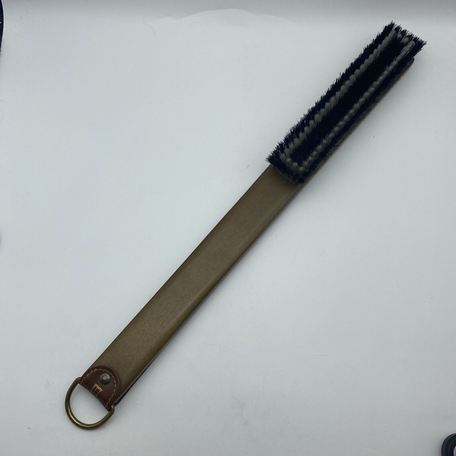 Vintage Dunhill Leather & Wood Clothing Brush Rare ~17”