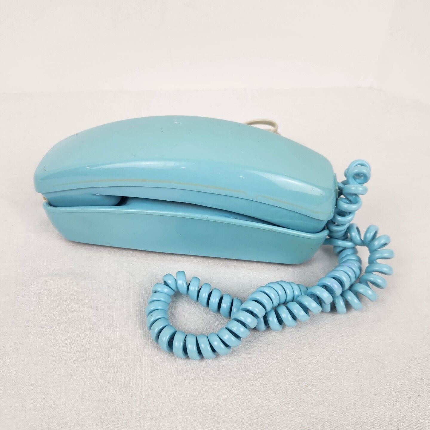 Vintage Stromberg Carlson ITT Rotary Dial Trimline Desk Telephone Blue Wideplug 