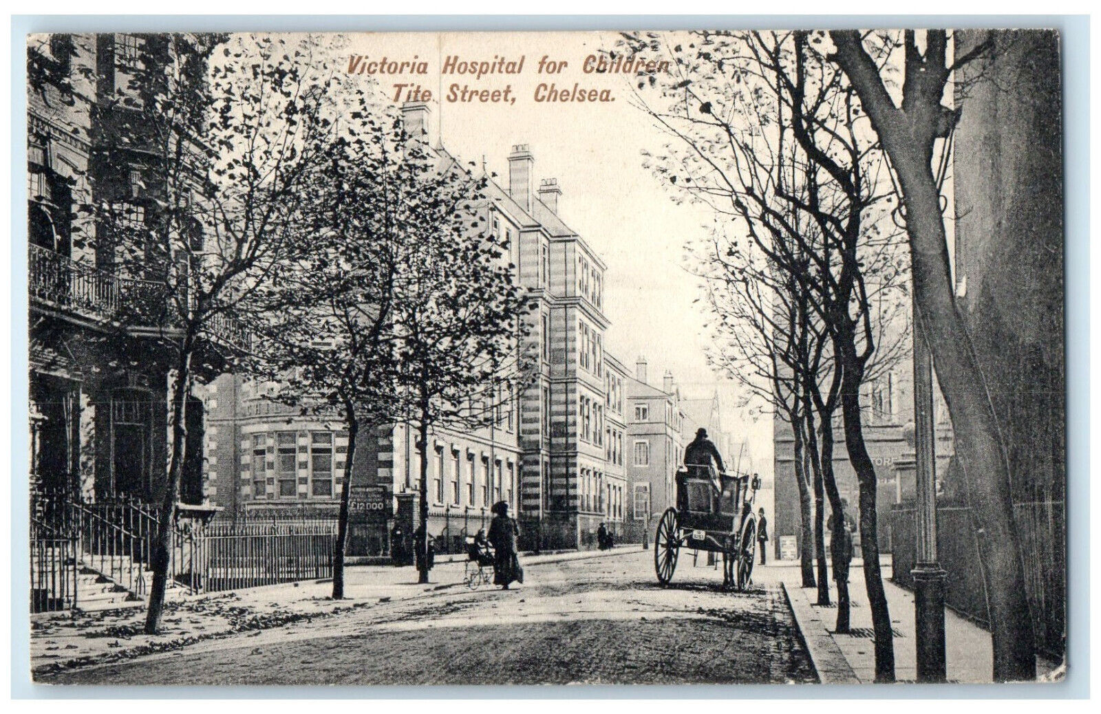 1906 Victoria Hospital for Children Tite Street Chelsea London England Postcard