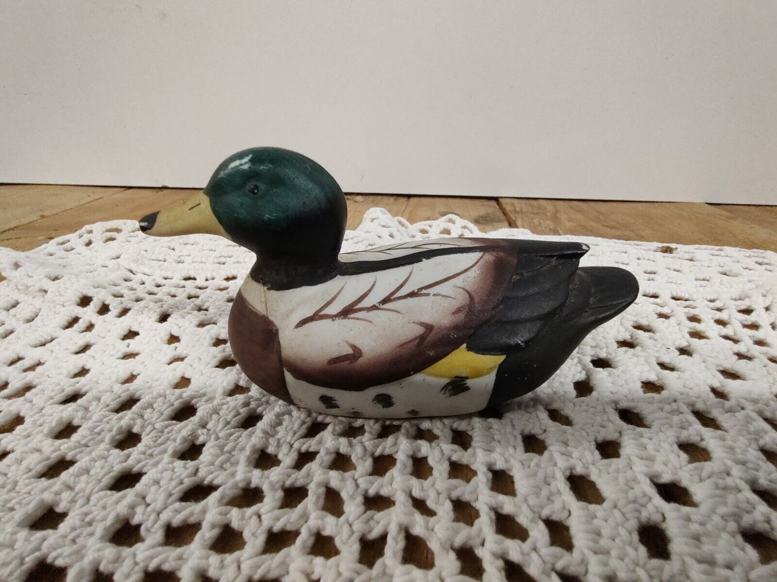Vintage Porcelain Mallard Duck Figurine