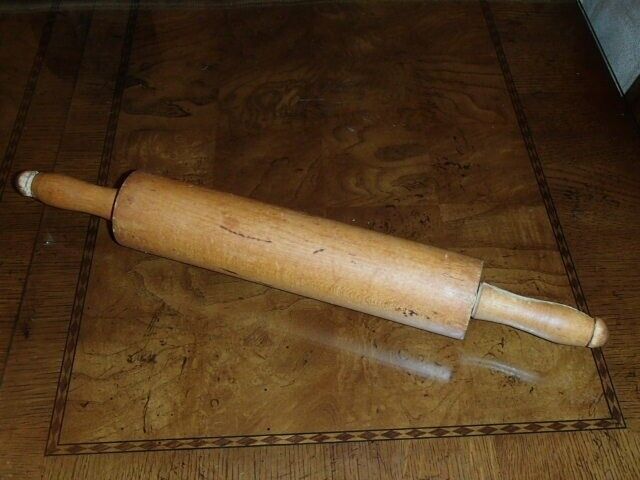  Rustic Farmhouse Primitive Solid Wood Rolling Pin 18.75\