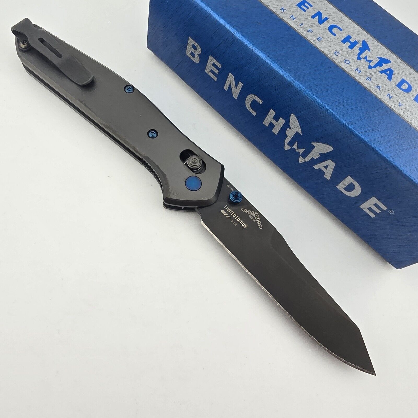 Benchmade Osborne 940-2003 Folding Knife Titanium Handles S90V Blade #778 RARE