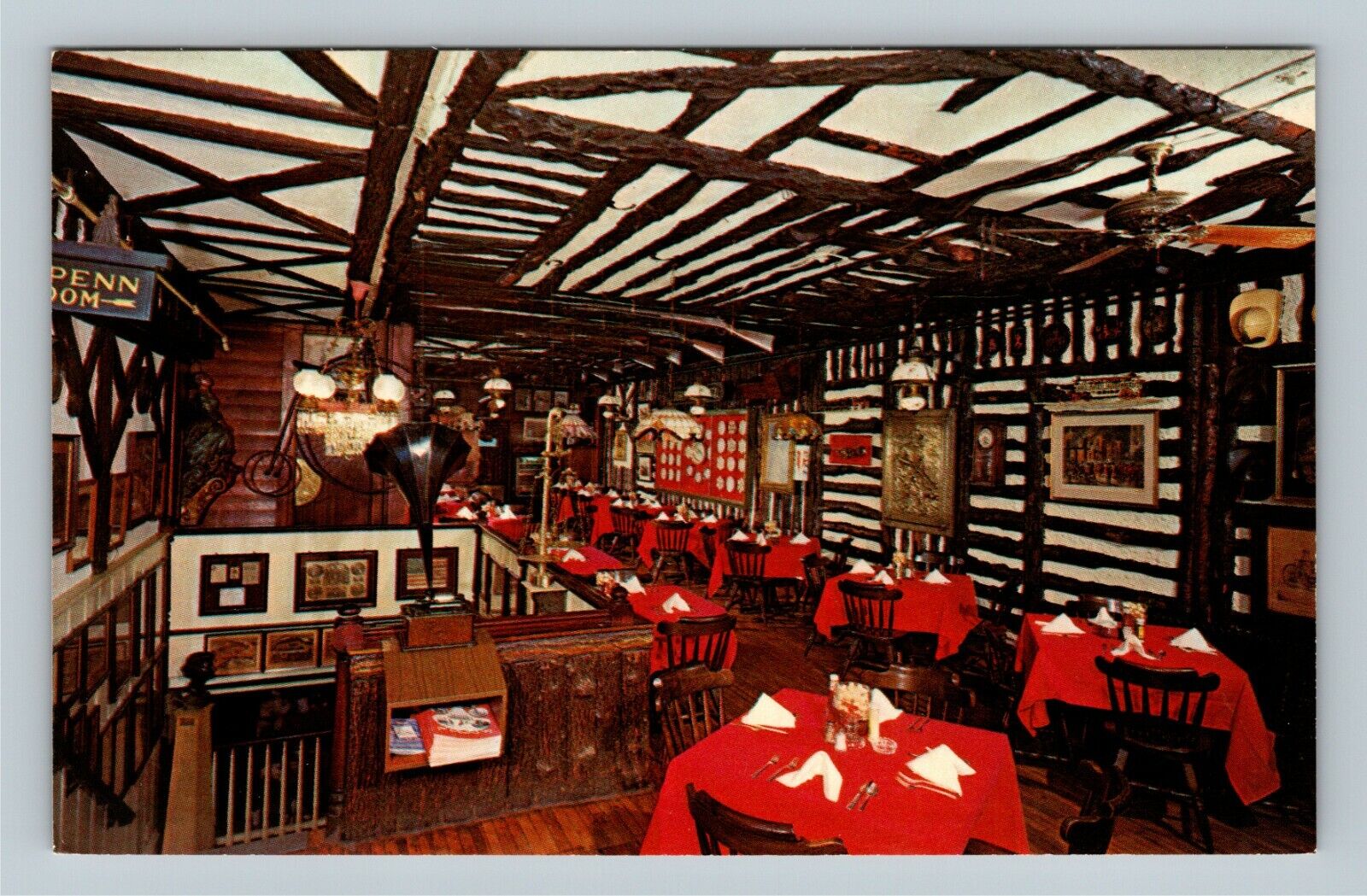 Philadelphia, Bookbinder's Dining Room, Antique Vintage Pennsylvania Postcard