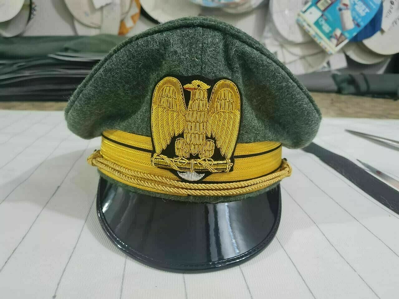 WW2 WWII Italian Italy Officer Visor Hat Cap Reproduction