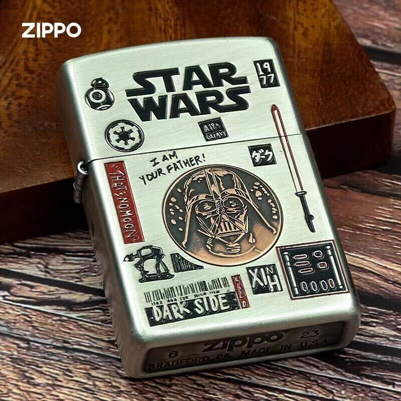 New Zippo oil Lighter star wars with box