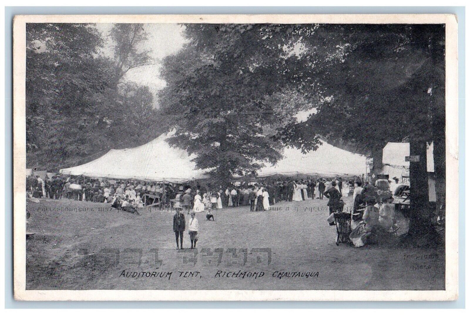 1911 Auditorium Tent Richmond Chautauqua Indiana IN Posted Antique Postcard