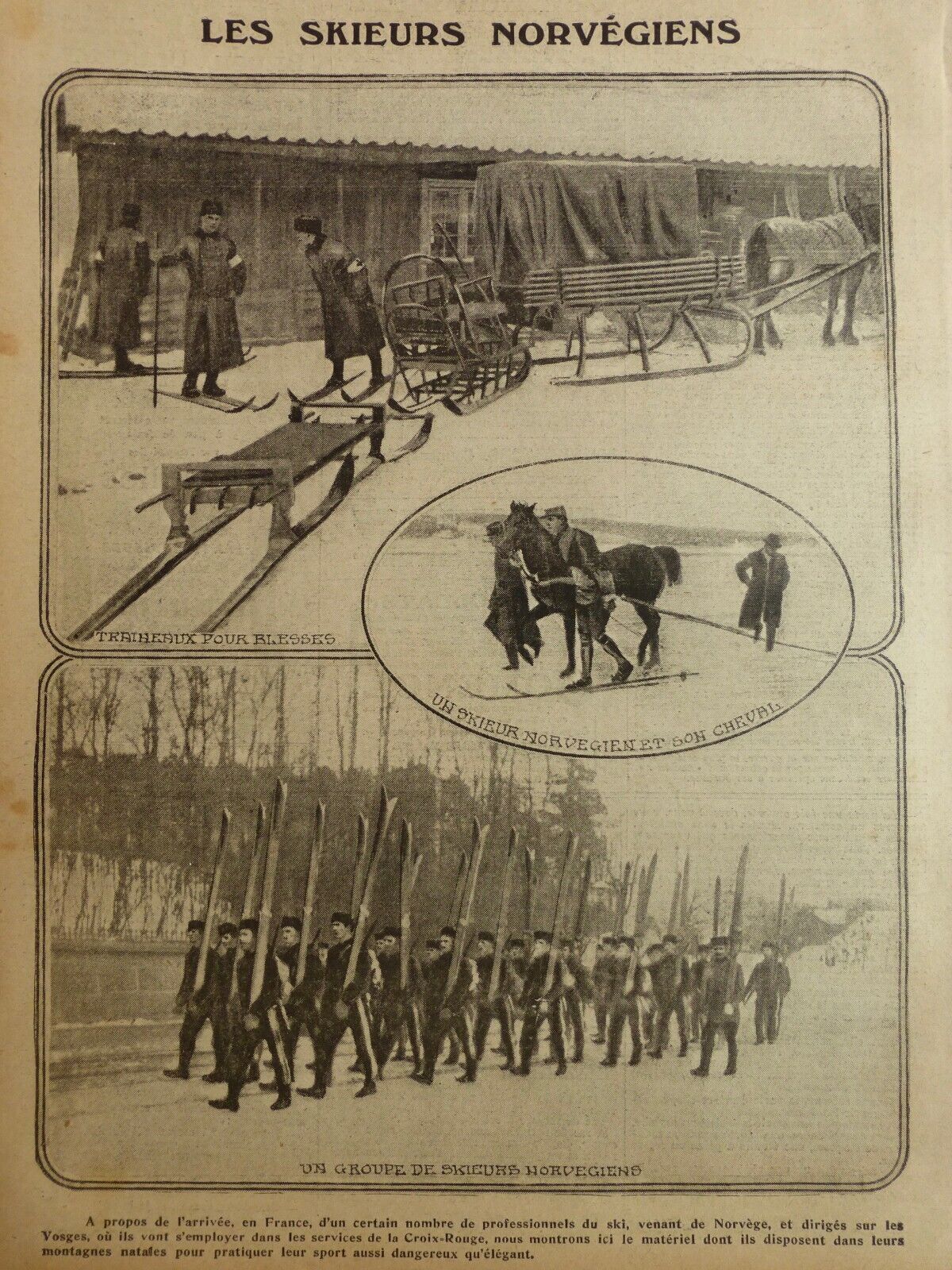 1916 Ski Norway King Haakon Hunting Skieloebers 4 Newspapers Antique