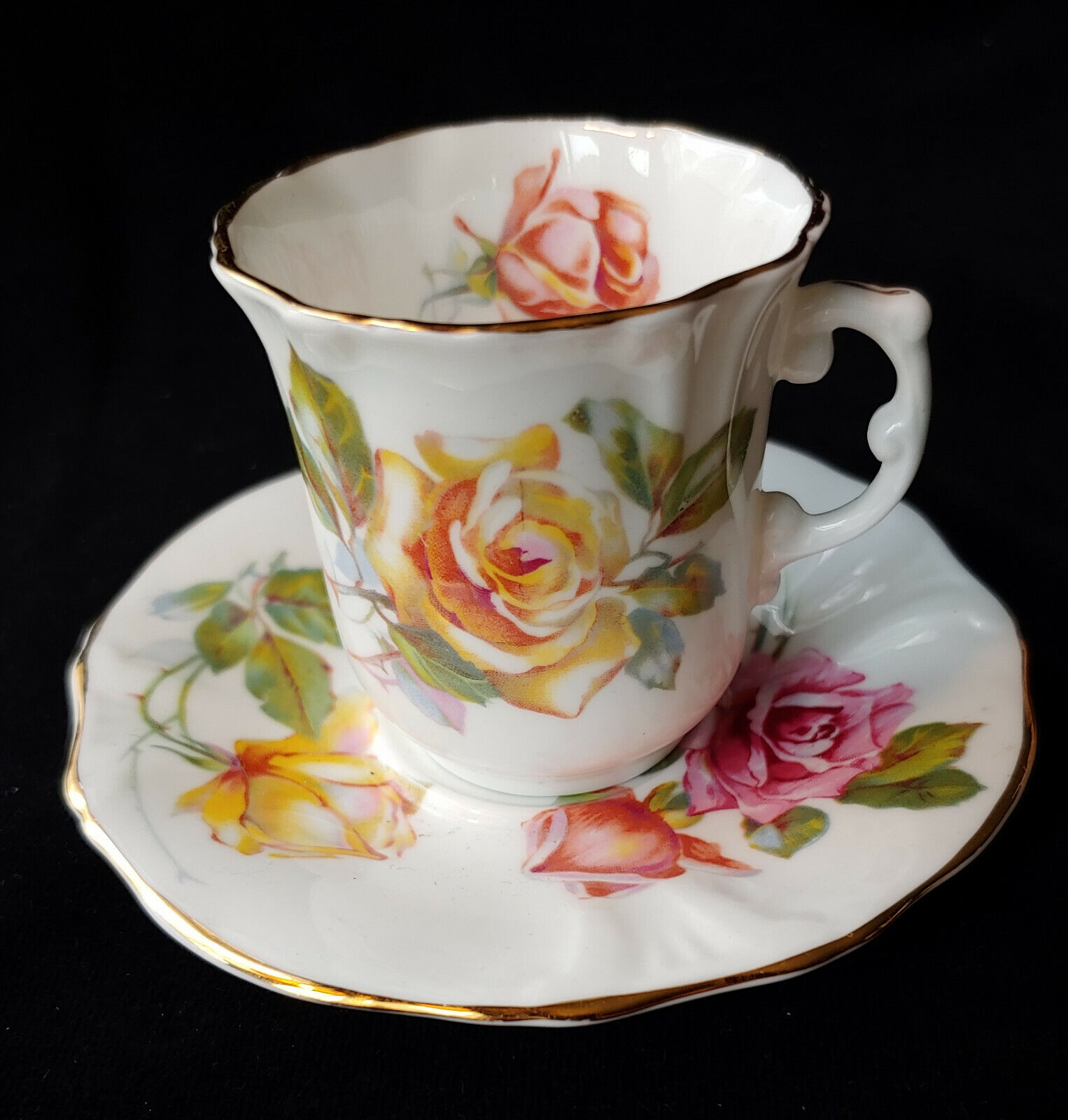 Hammersley & Co Bone China DEMITASSE Cup & Saucer Floral England B