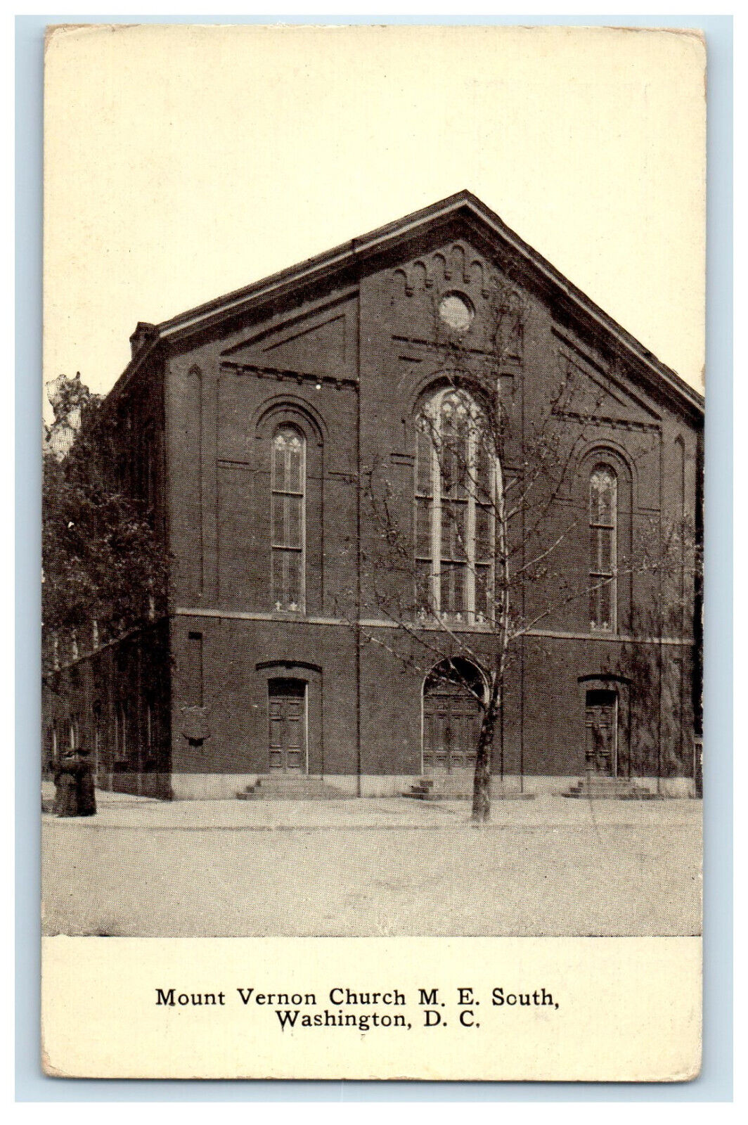 c1910 Mount Vernon Church ME South Washington DC Unposted Antique Postcard