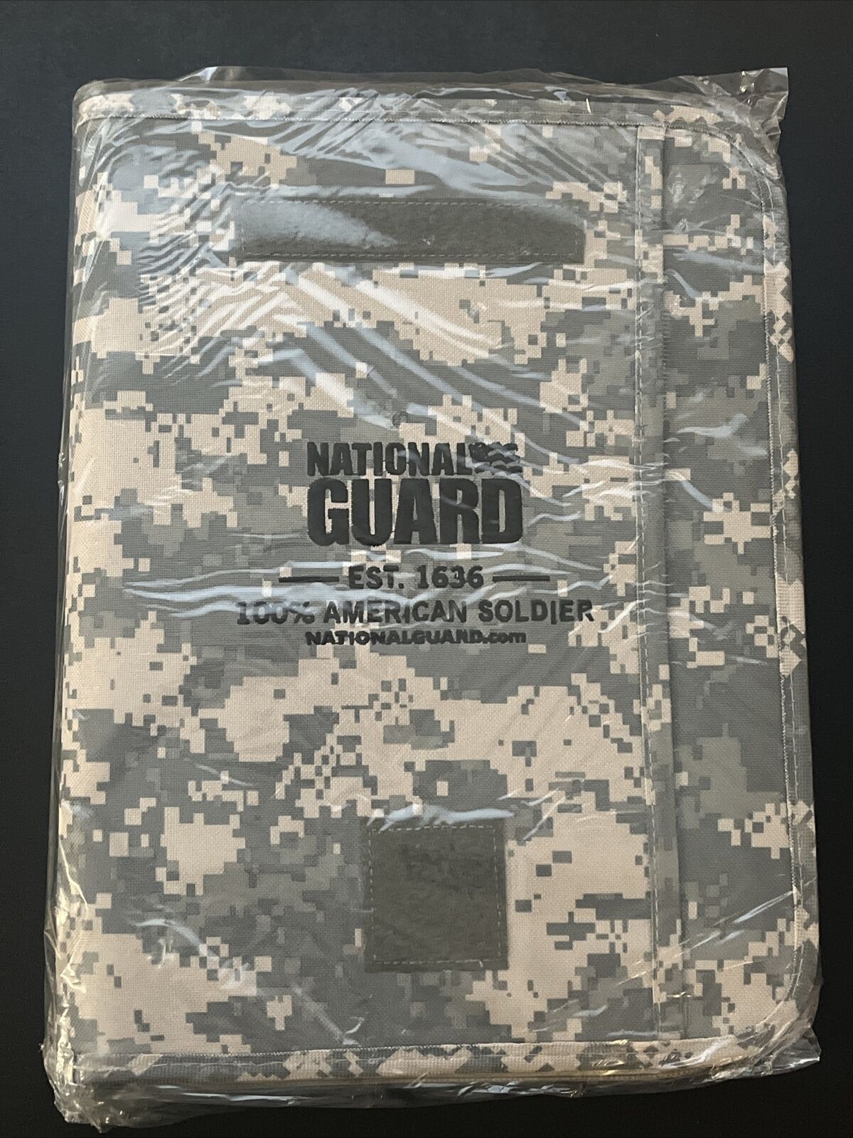 National Guard Digital Camo Notebook Portfolio Organizer -Zipper- New
