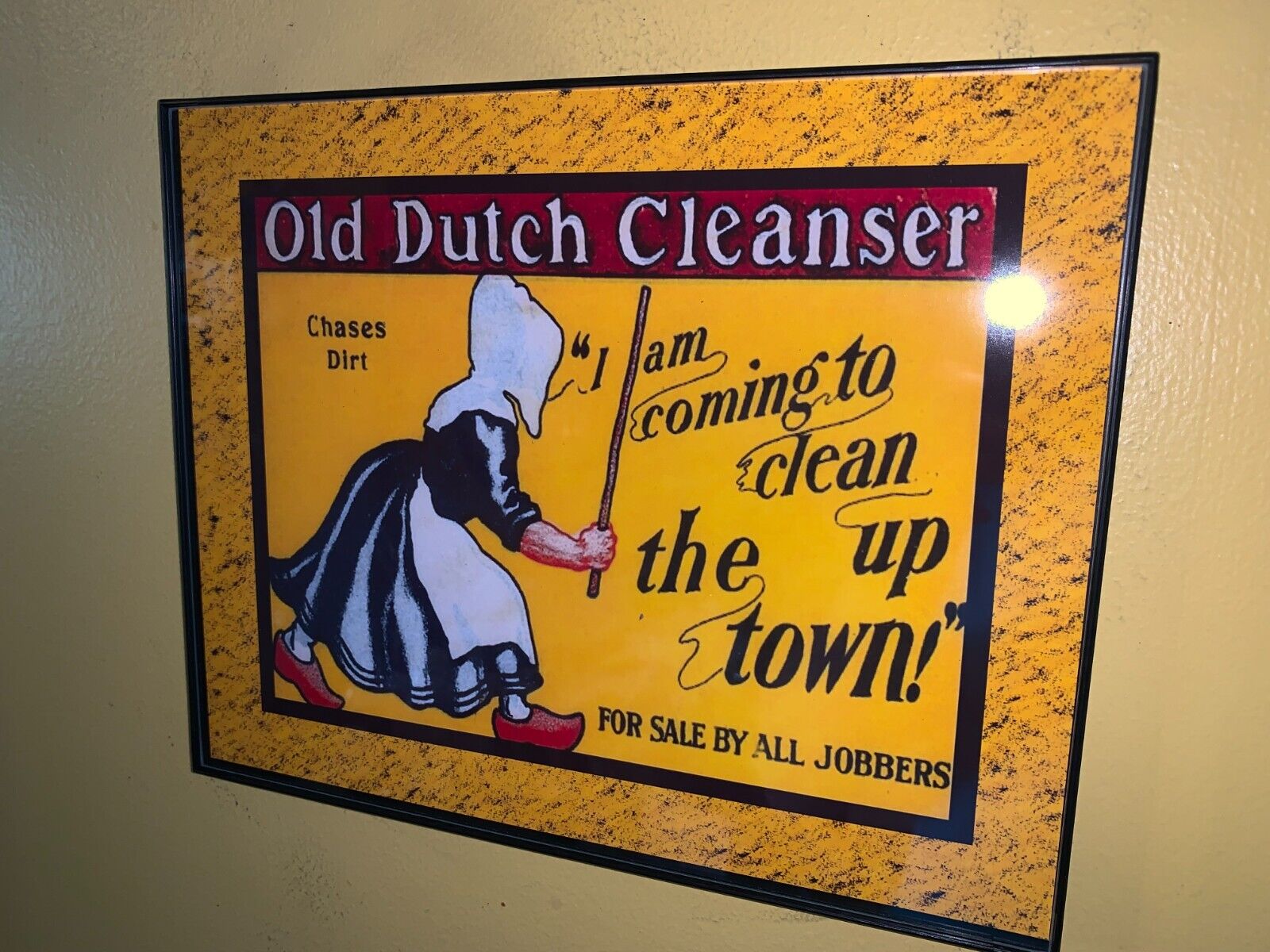 Old Dutch Cleanser Soap Kitchen Maid Advertising Sign