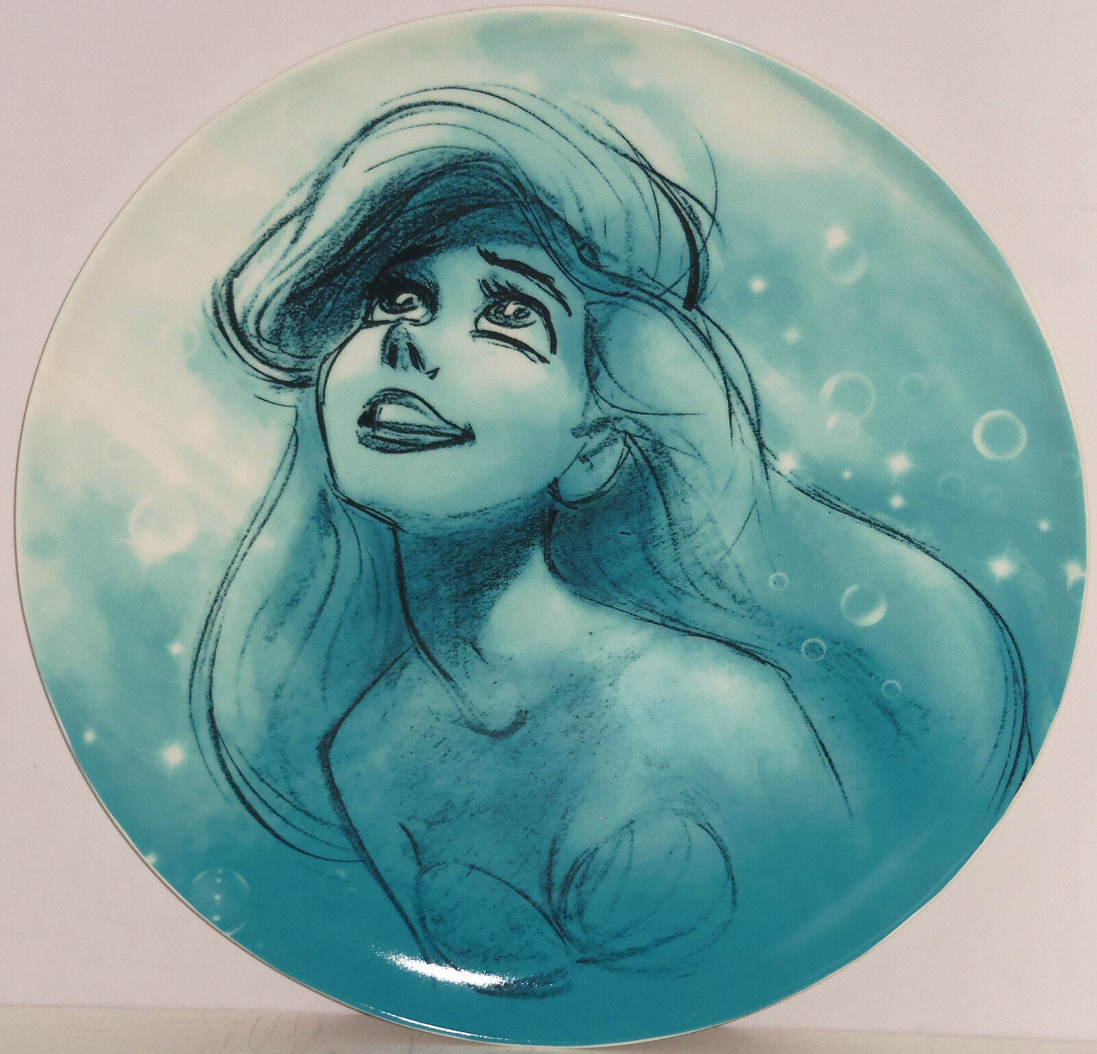 Disney Store Princess Ariel Little Mermaid Plate Decorative Charger Art 14\