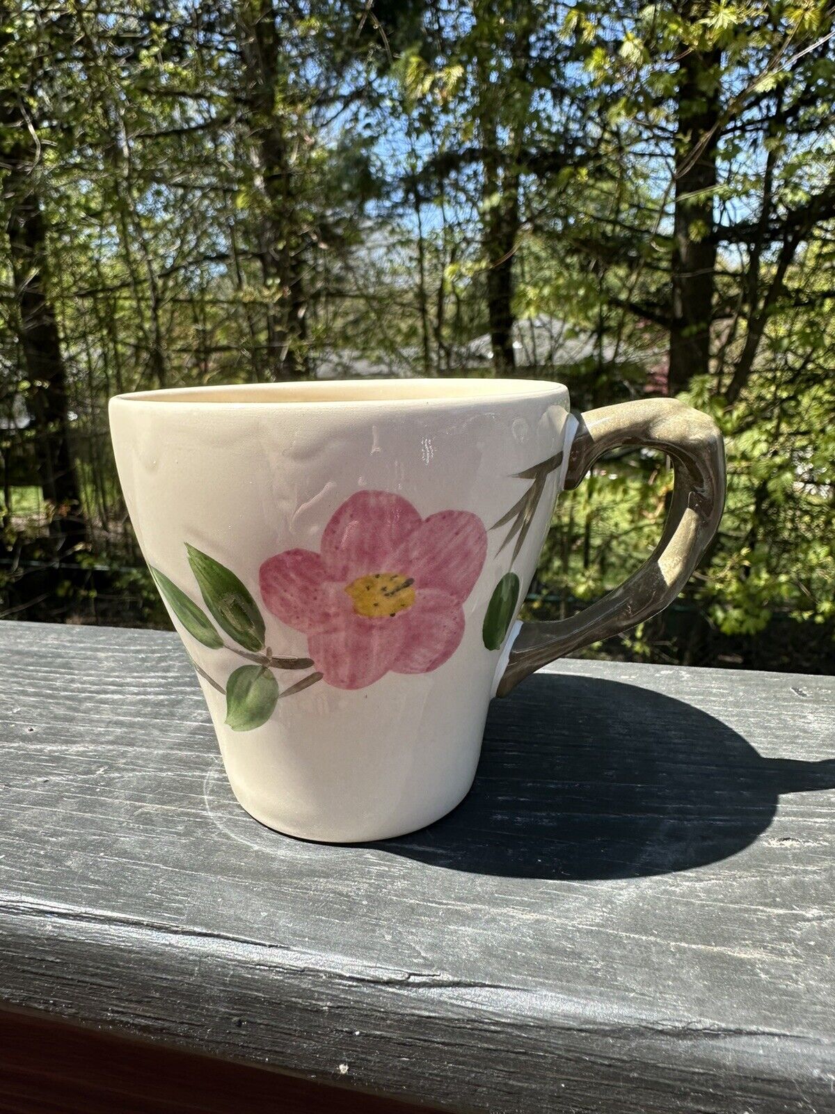 Franciscan Desert Rose Tall Coffee Mug Cup Tapered, England  MINT