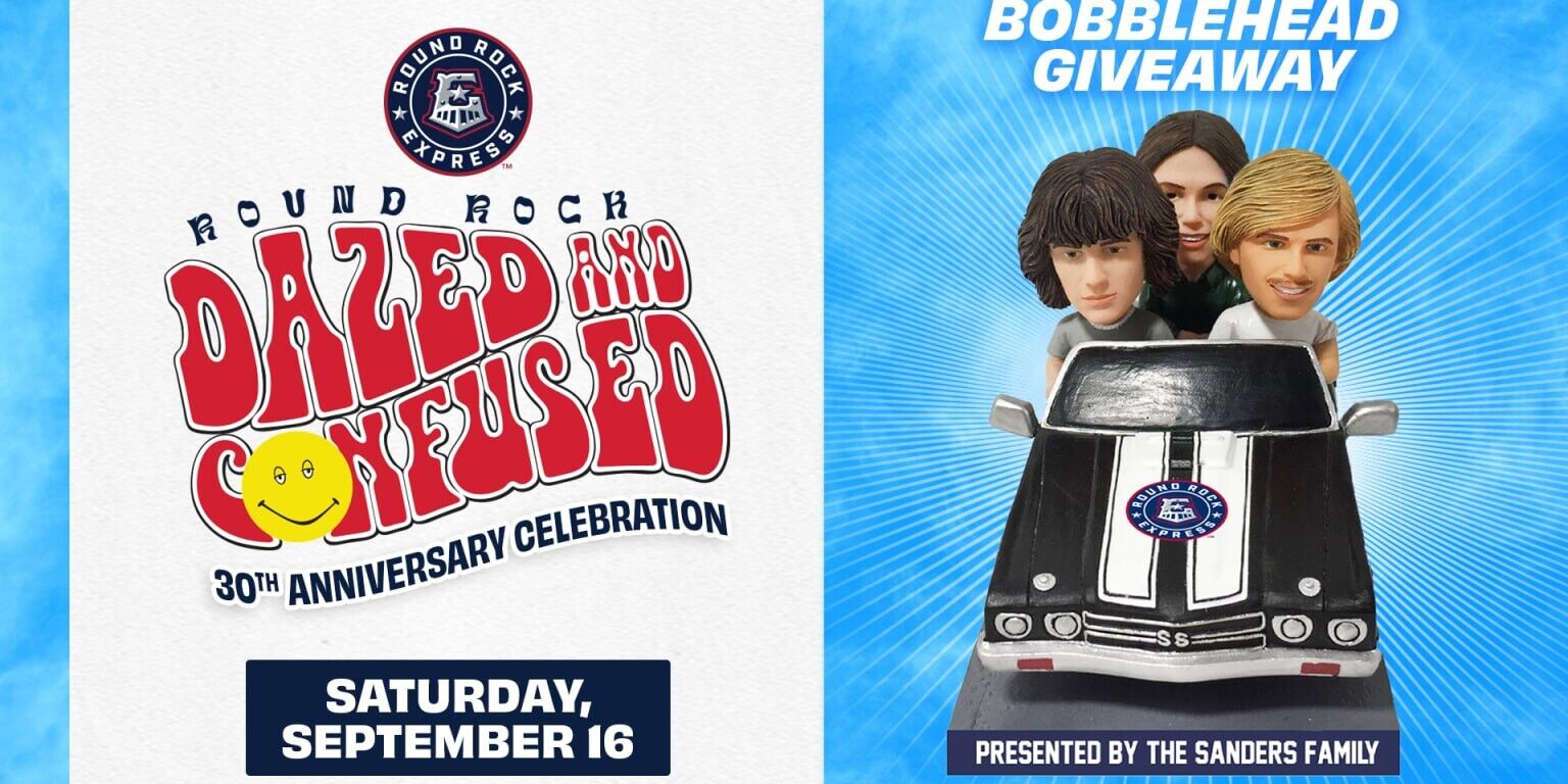 Dazed And Confused Bobblehead Round Rock Express SGA Bobble.     HOliDAY SALE