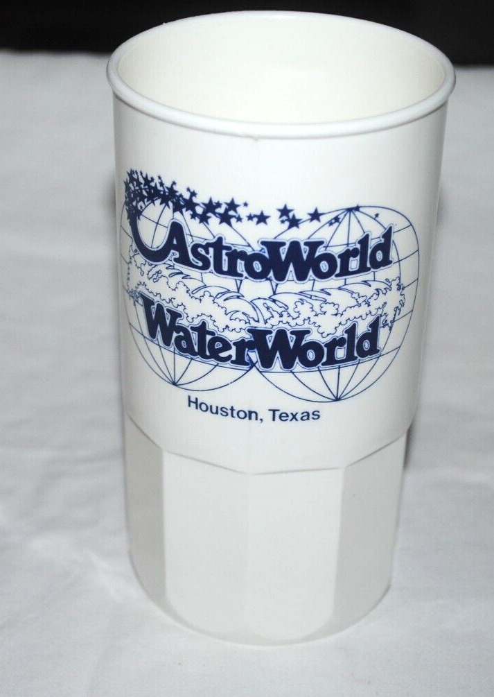 AstroWorld / WaterWorld vintage plastic cup / mug