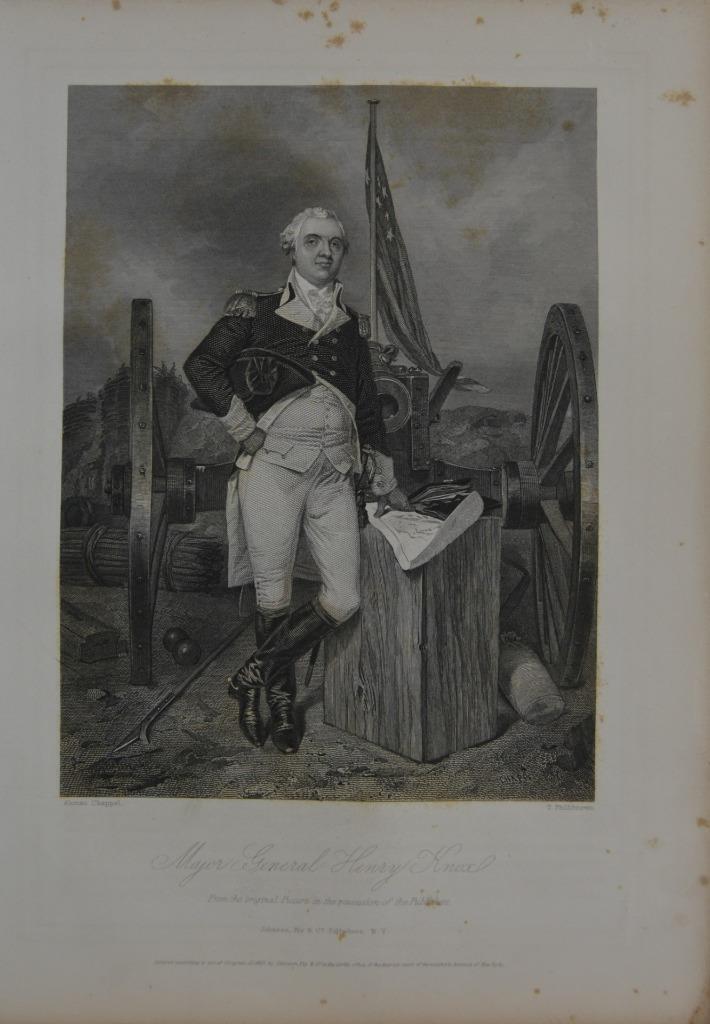 Revolutionary War General Henry Knox Antique Original 1850\'s Engraving