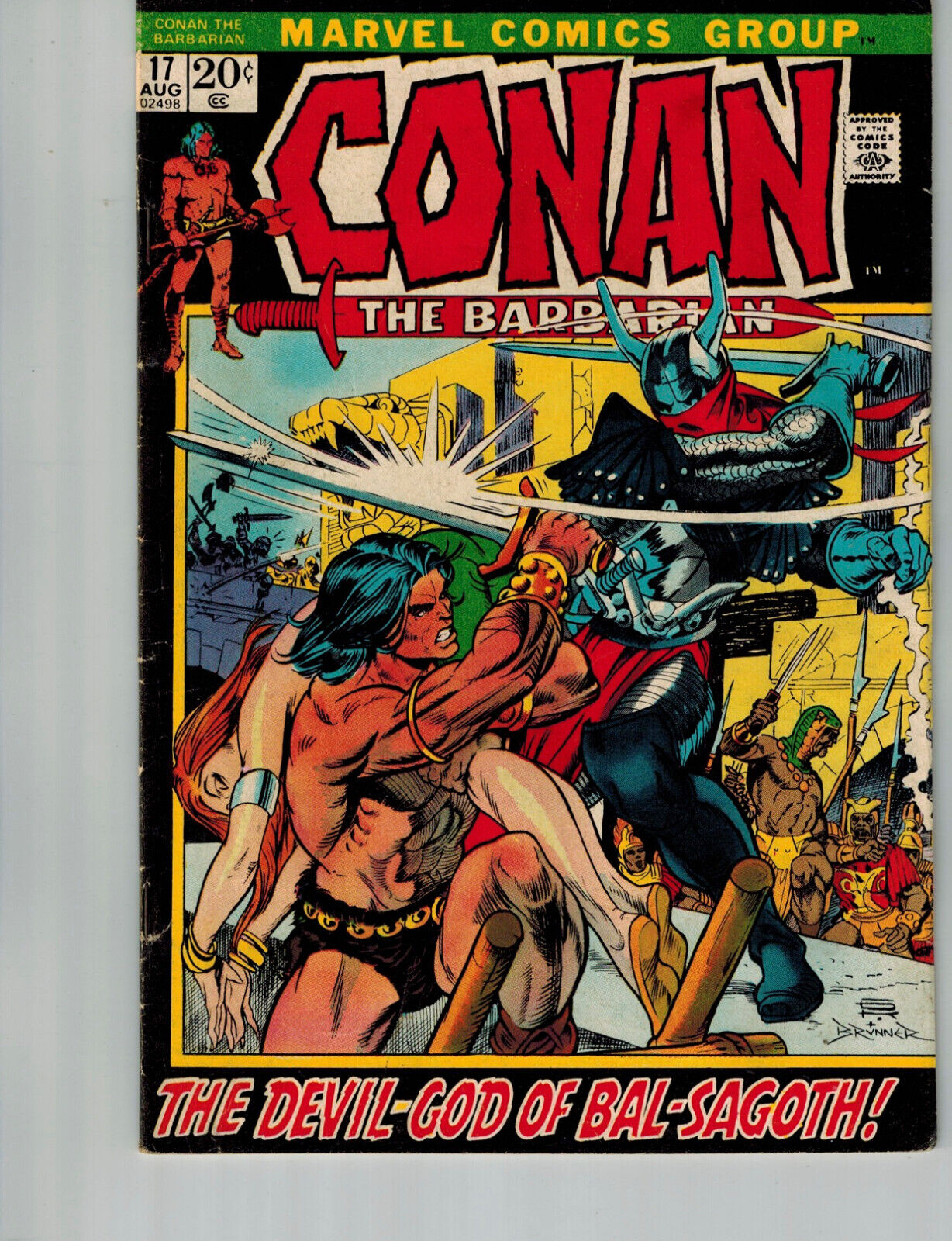 Conan The Barbarian #17 FN Marvel 1971, Gil Kane, Roy Thomas