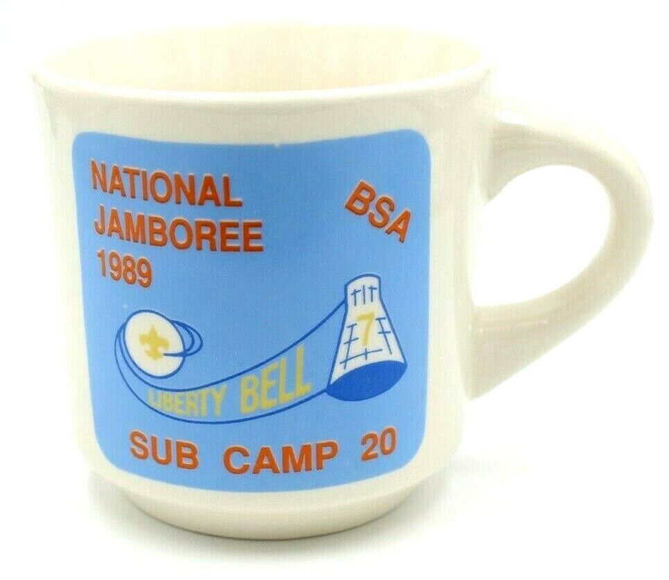 RARE 1989 Sub Camp 20 National Jamboree Mug Boy Scouts BSA