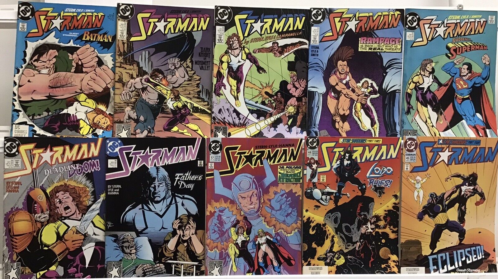 DC Comics - Starman 1st Series - Comic Book Lot Of 10