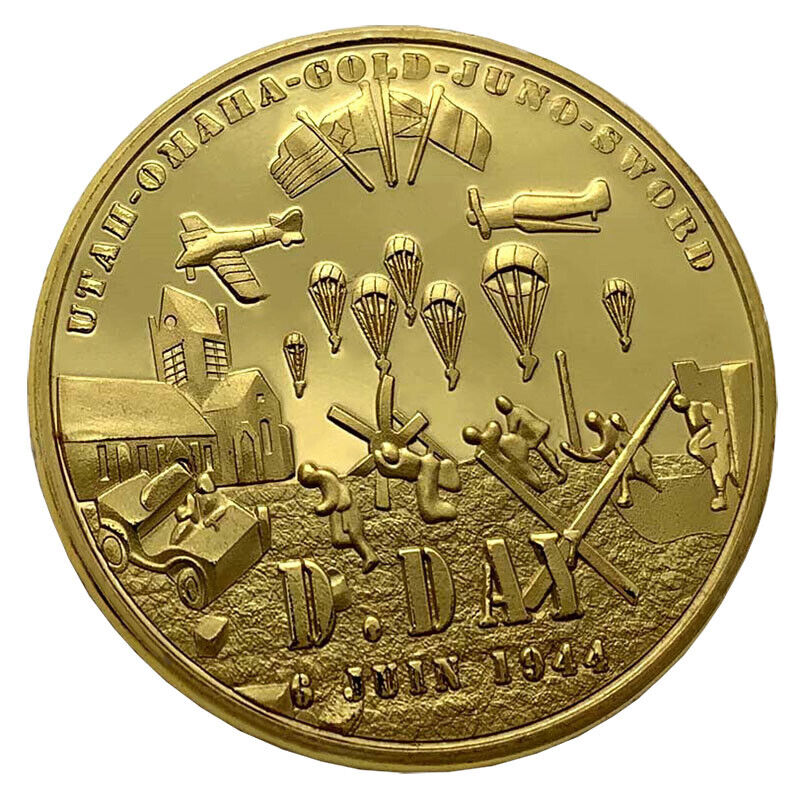 D-Day The Normandy Langding Collectible WWII Veterans Commemorative Coin