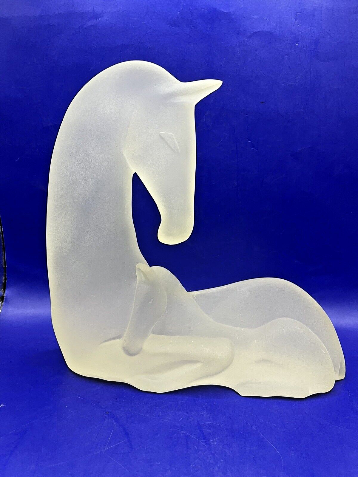 Horse Colt Baby Foal Statue VTG 1970\'s Modern Lucite Acrylic Austin Prod.? MCM