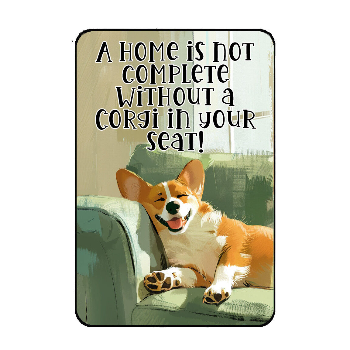 Corgi Dog Fridge Magnet Spoiled Dog Corgi Family Collectible Gift Magnet
