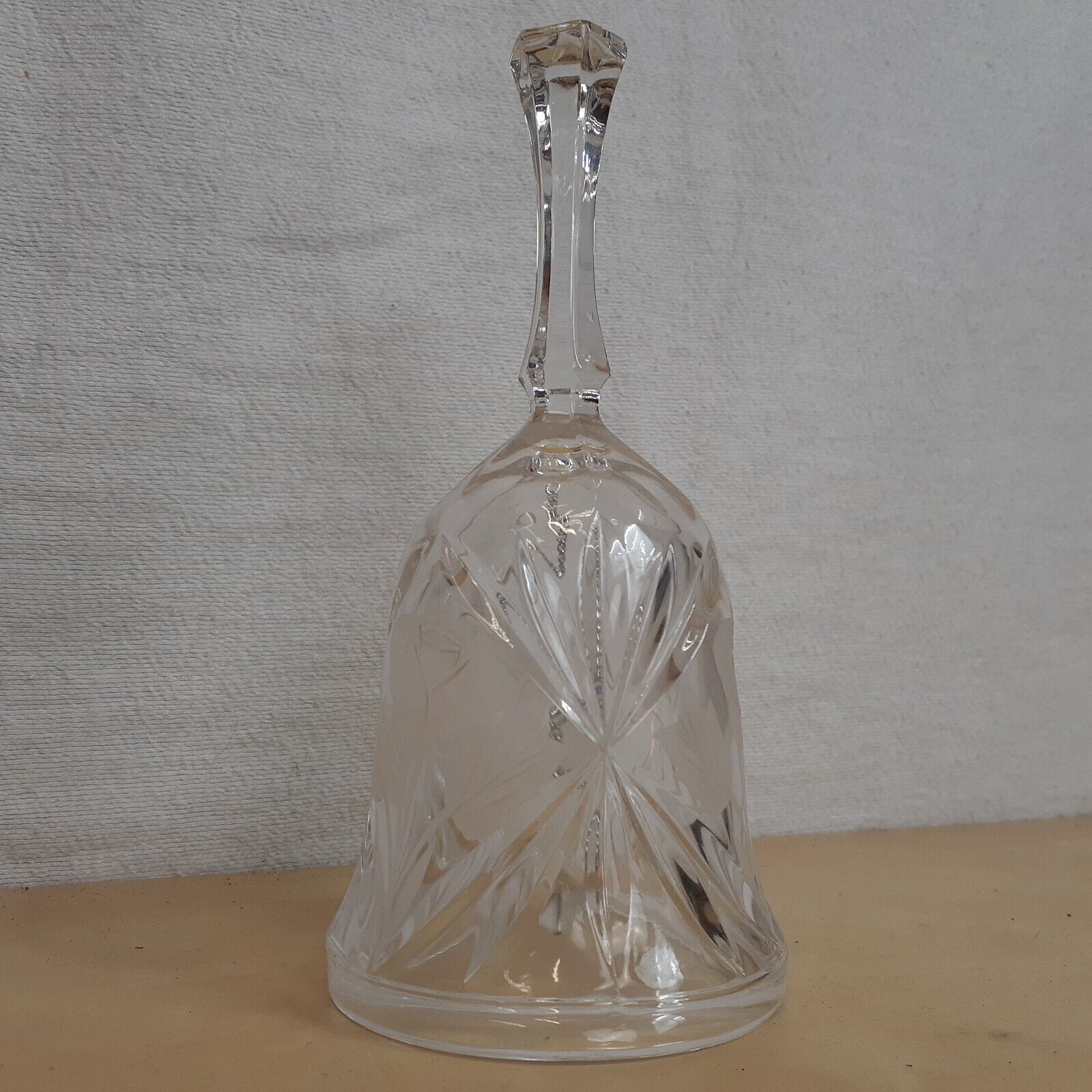 Glass Bell with Chime Floral Design