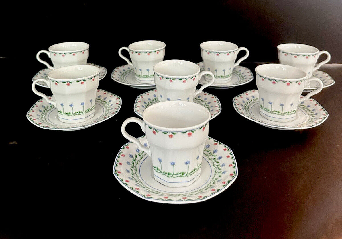 Christopher Stuart BALI HAI Dinner Plates Set of 7 cups and saucers Y0001 Fine