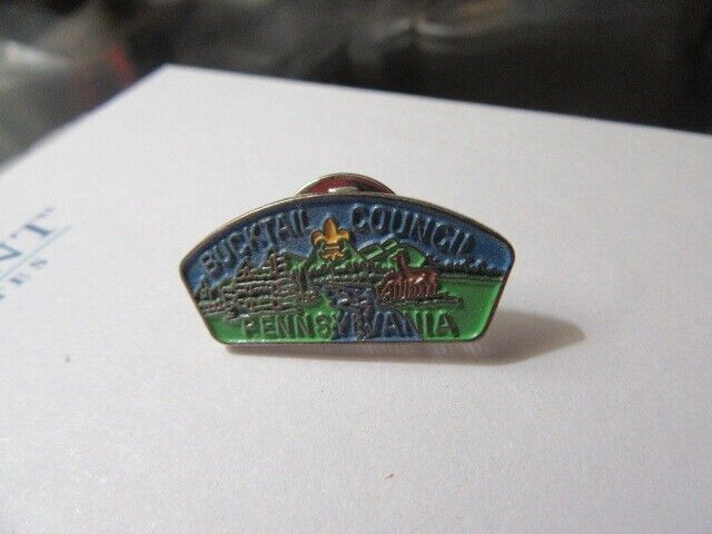 Bucktail Council CSP Shaped Hat Pin     SS