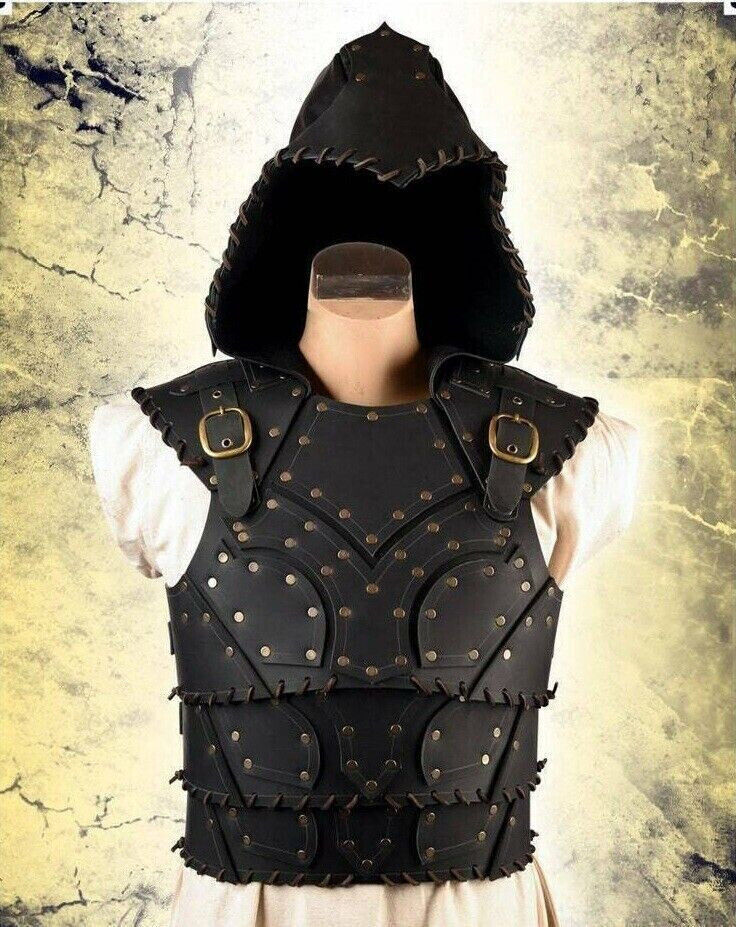 Articulated Scoundrel Leather Armor W Hood Witcher Armor Halloween Costume Larp