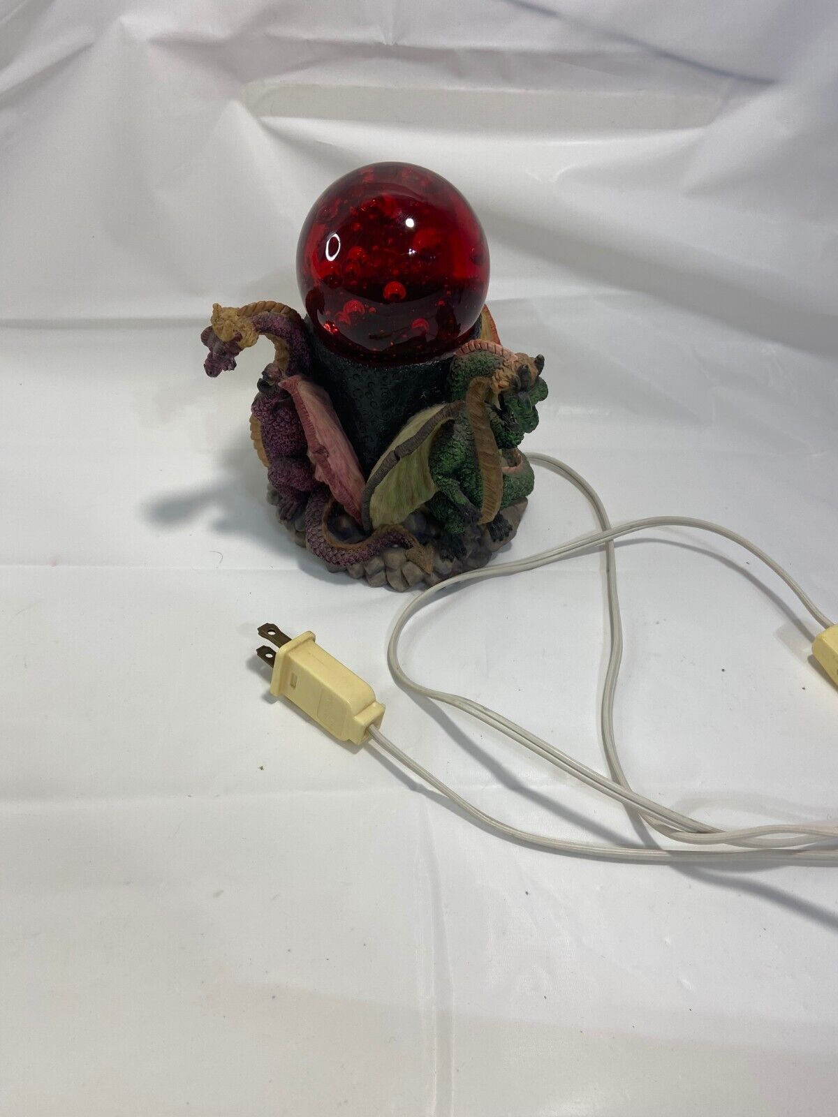 Three Dragon - Electric -  Night Light / Desk Lamp w/ Decorative Ball Topper