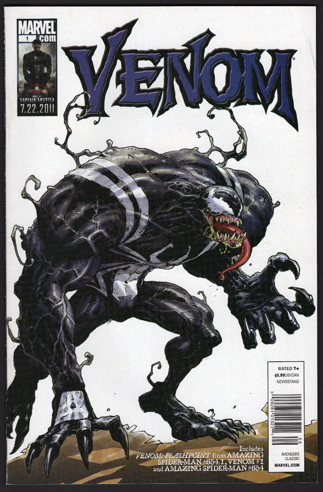 Venom: Flashpoint #1 (2011) Tony Moore Cover - Newsstand