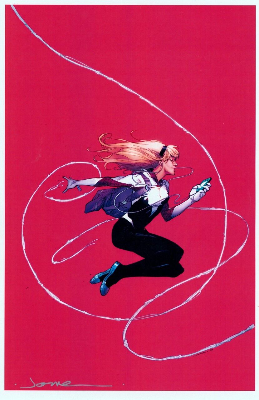 Jerome Opena SIGNED Spiderman Marvel Comic Art Print ~ Spider Gwen