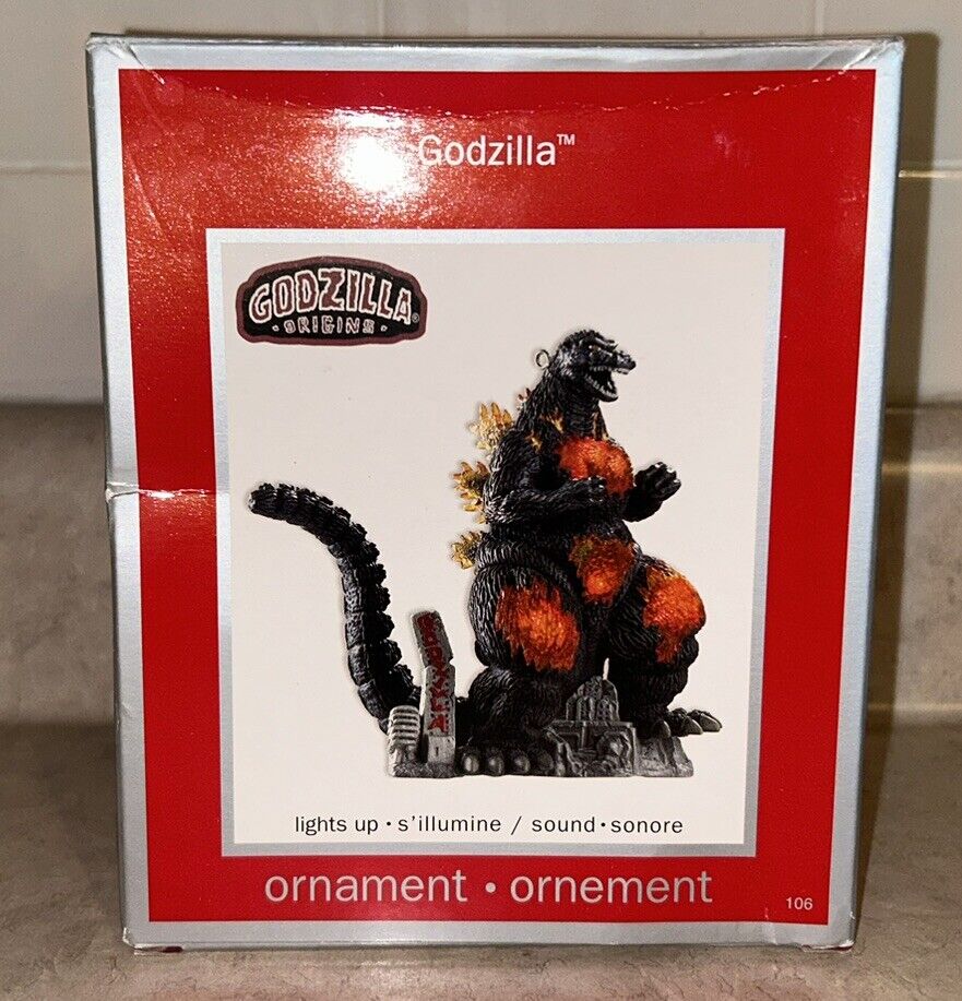 2010 American Greetings Godzilla Origins Christmas Ornament