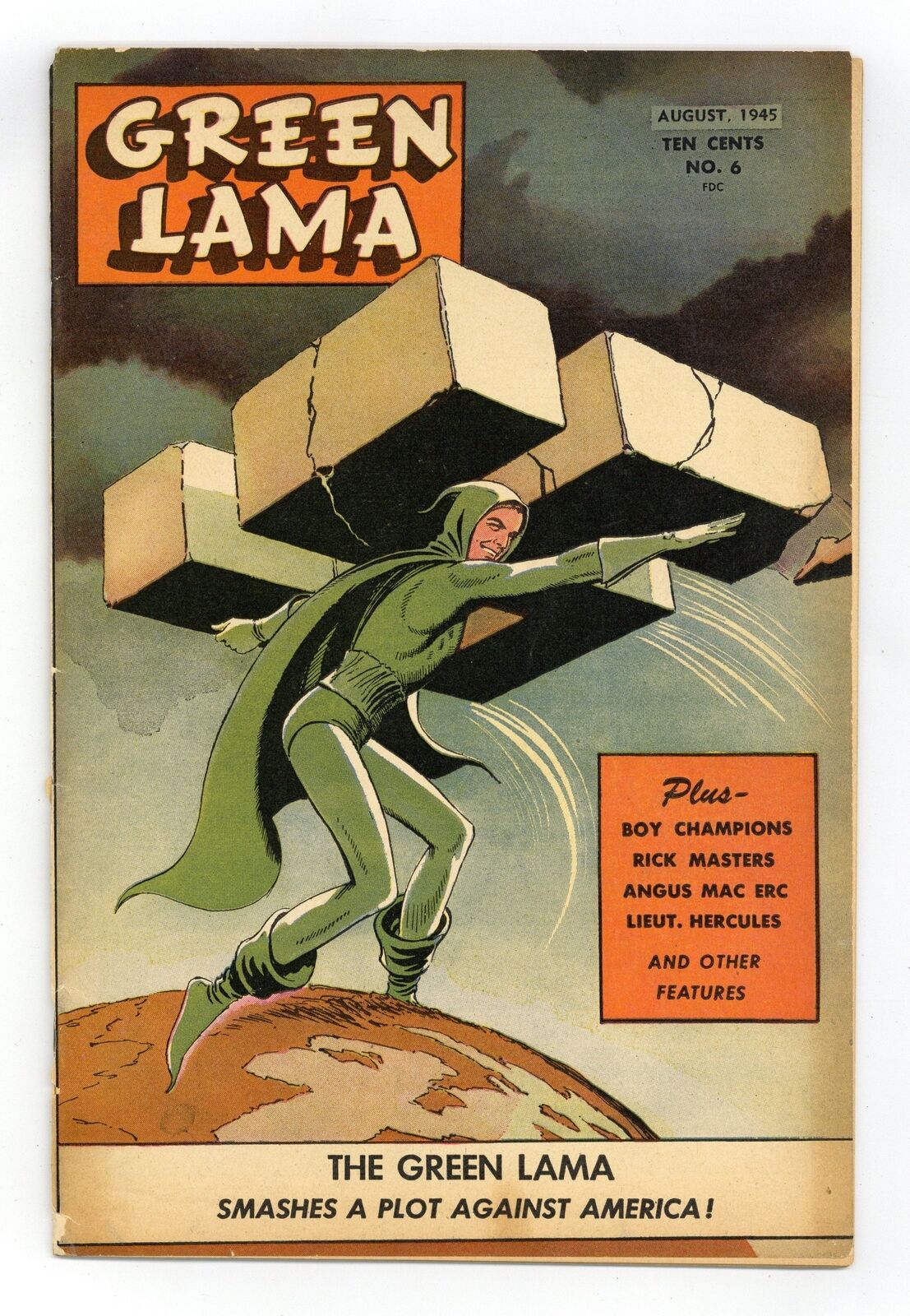 Green Lama #6 FR 1.0 RESTORED 1945