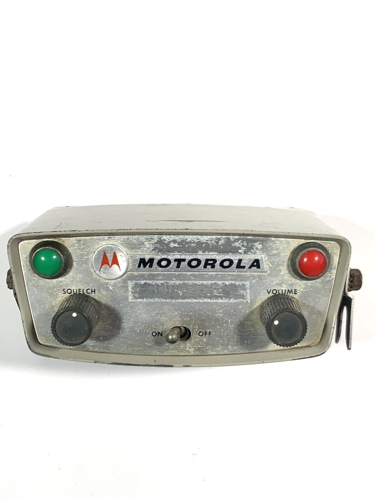 Vintage Motorola T-Power Twin V   2 way radio head. Dated 1957