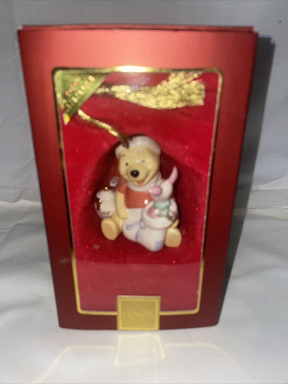Lenox Disney Showcase 2007 Stocking Surprise  Winnie The Pooh Ornament NIB