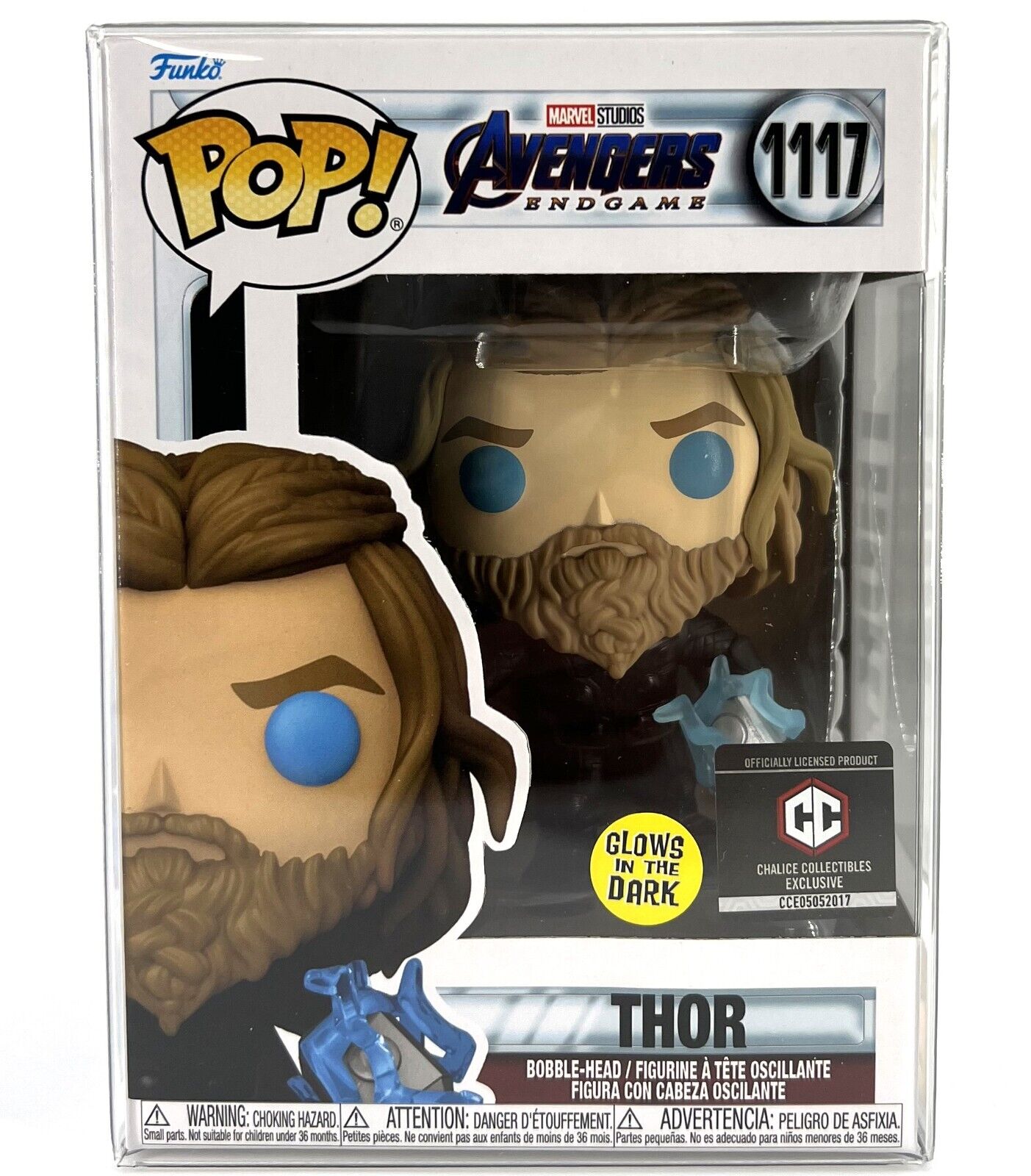 Funko Pop Avengers End Game Thor GITD #1117 Chalice Collectibles Exclusive