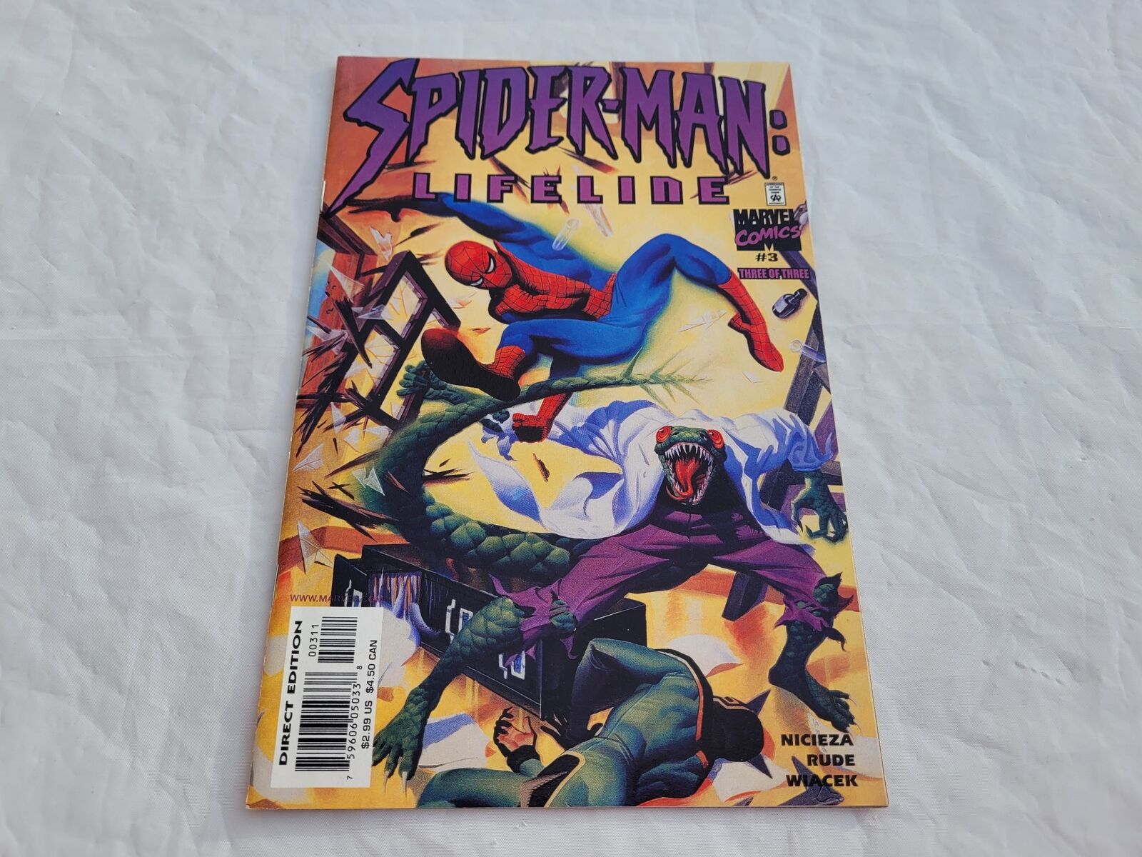 Spider Man Lifeline Number 3 Three of Three Marvel Comic Book