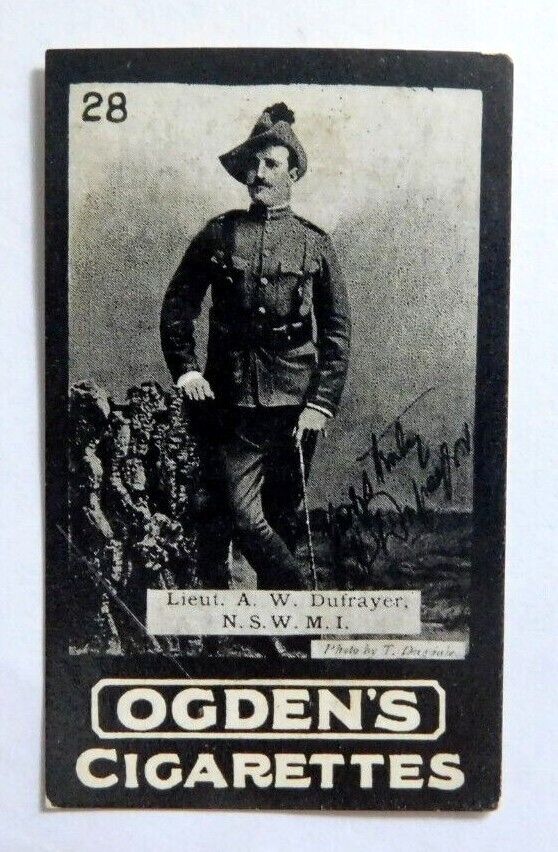 Rare Australian Ogden\'s Syd Guinea Gold Cigarette Card 1900 Dufrayer N.S.W.M.I.