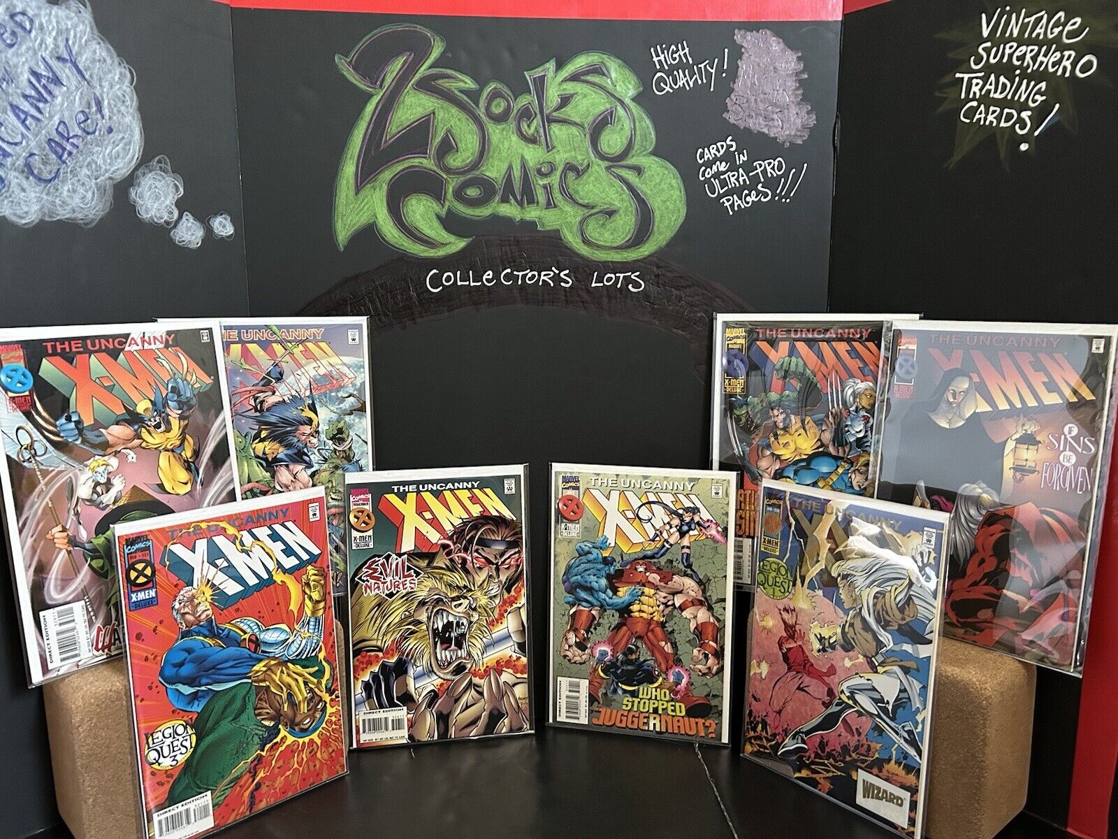 Uncanny X-Men 8 Comic Book Lot Marvel Comics 320-329