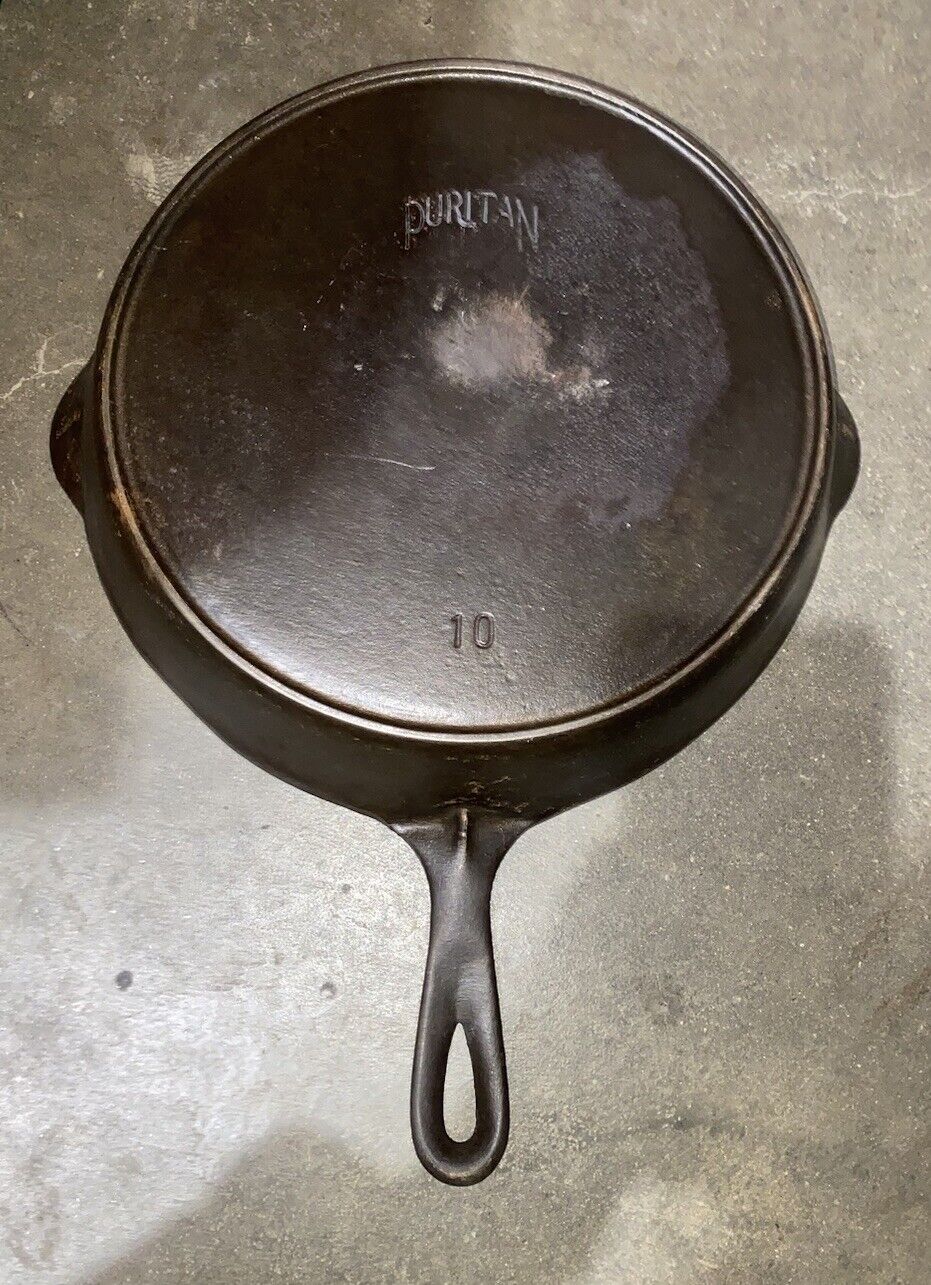 Puritan By Griswold No 10 Skillet W/heat ring