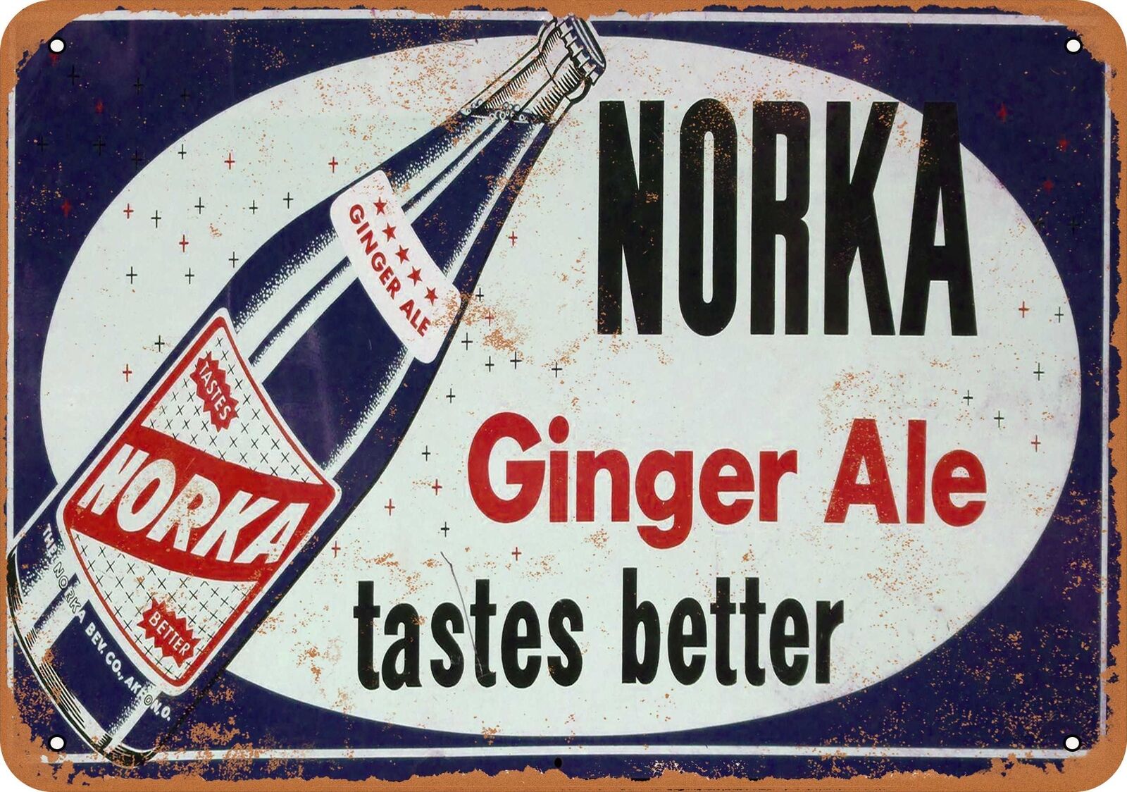 Metal Sign - Norka Ginger Ale -- Vintage Look