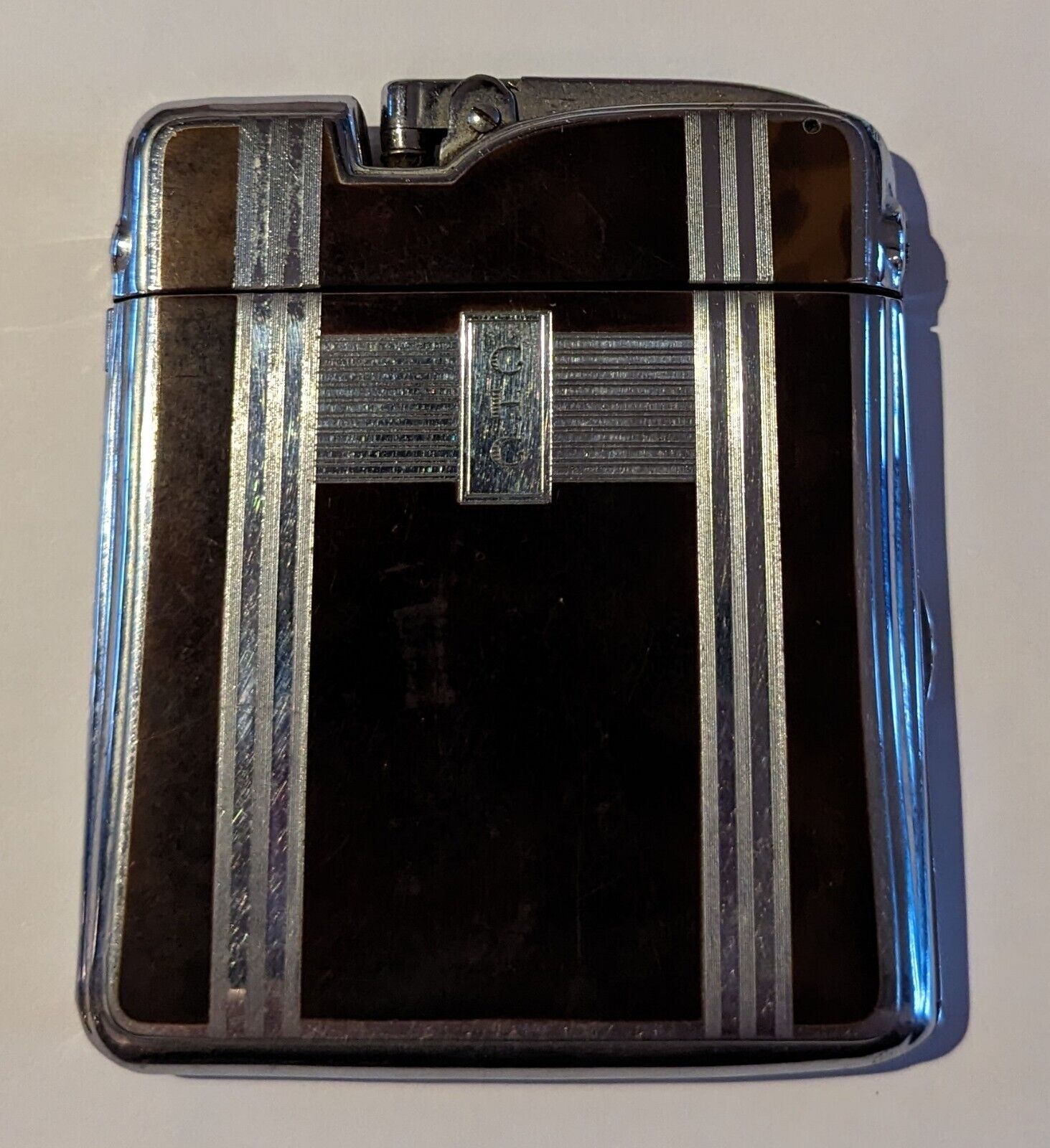 Ronson Ten A Case Lighter 1940s Art Deco Lighter & Cigarette Case