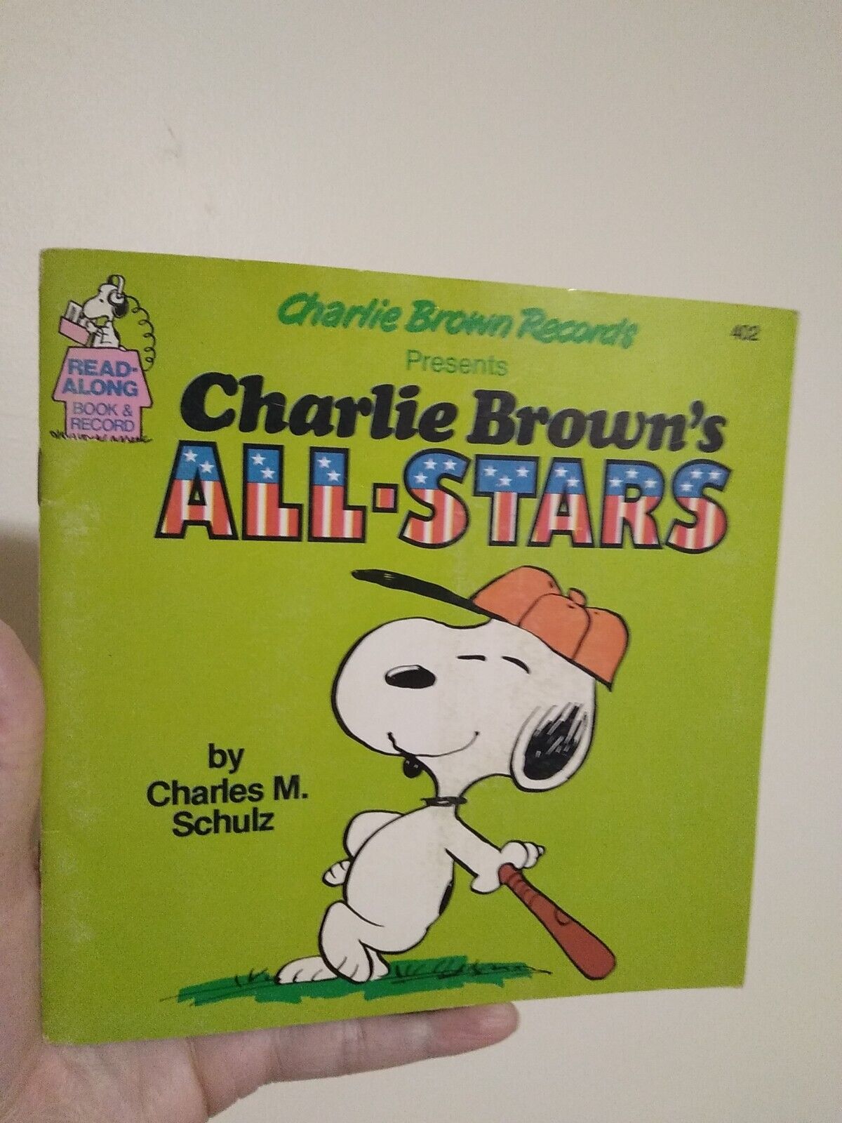 VTG 1978 RARE PEANUTS CHARLIE BROWN'S ALL-STARS READ ALONG BOOK & RECORD 