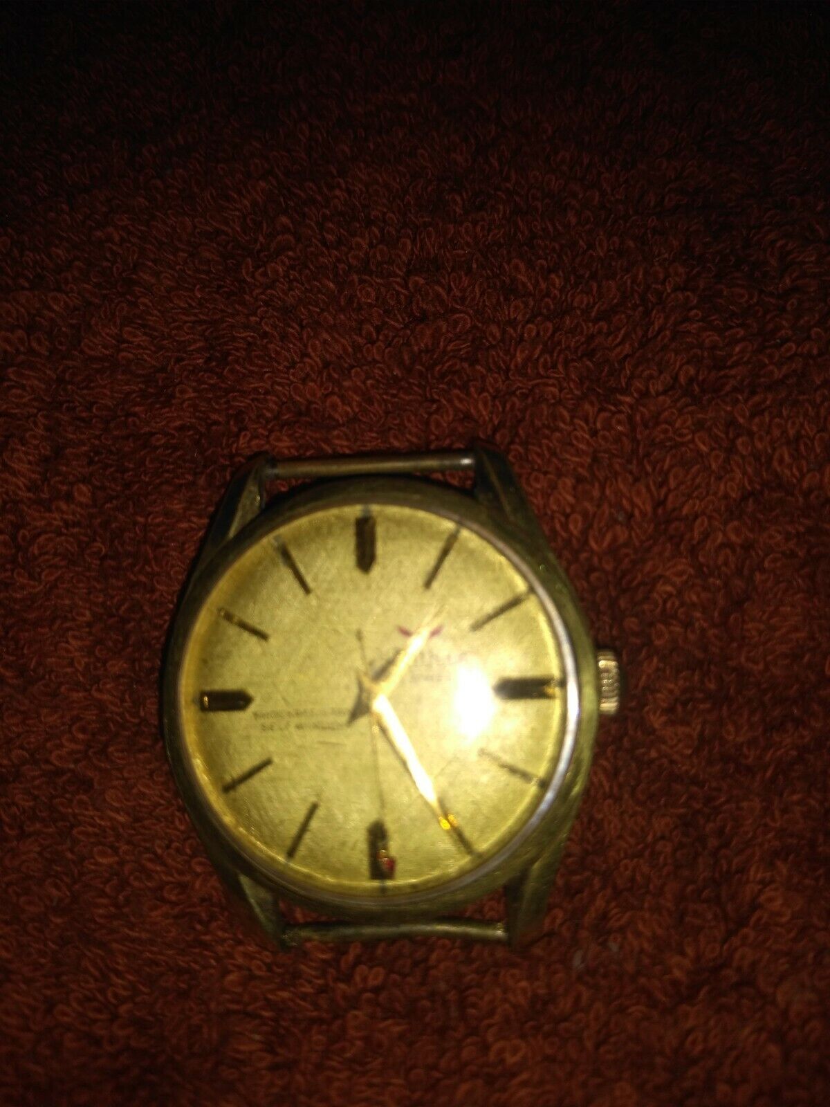 Waltham Men's 18k wrist watch 21 jewels . Works great used pre-owned vintage